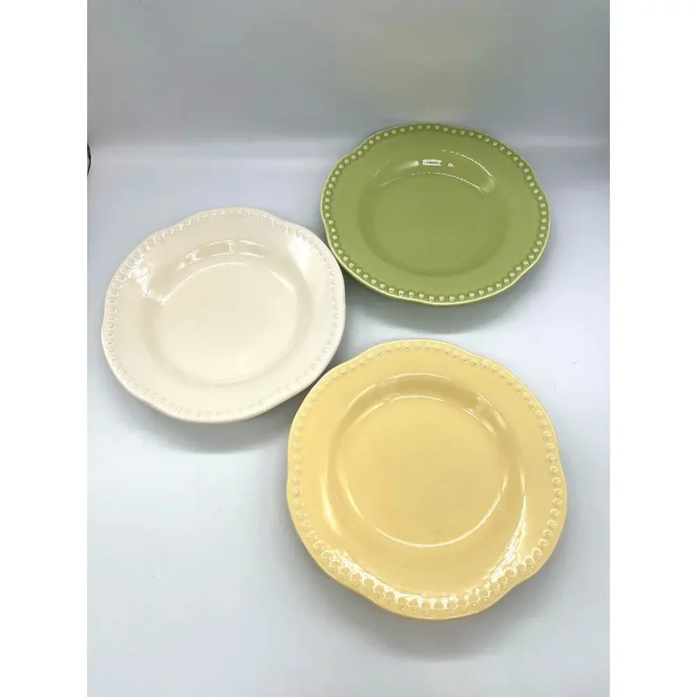 Pottery Barn Emma Set of 3 Salad Plates 8.75